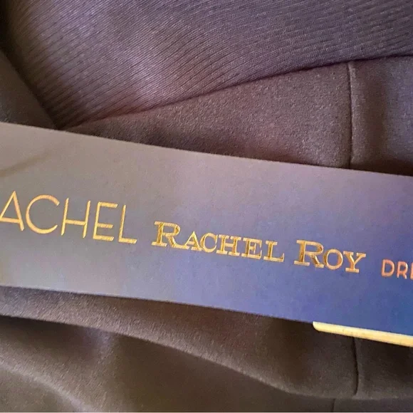 Rachel Rachel Roy Womens Roma Black Ruffled Wide-Leg Jumpsuit - Picture 3 of 5